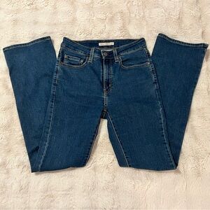 Levi's Women’s 725 High Rise Bootcut Dark Blue Jeans